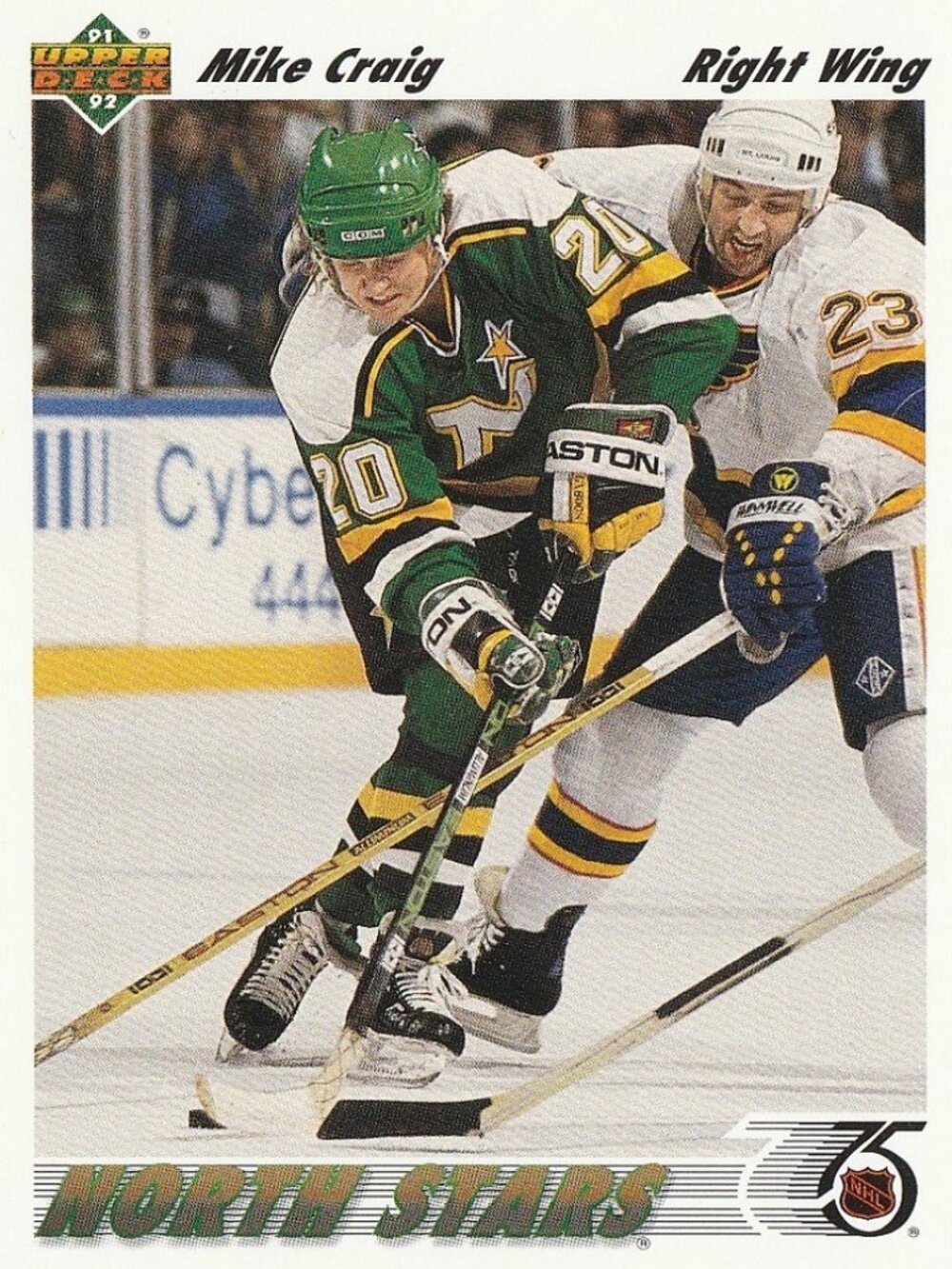 Mike Craig - 1991/1992 Upper Deck Hockey Card